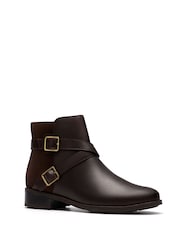 Clarks Brown Standard Fit (D) Leather Havisham Bay Boots - Image 3 of 6