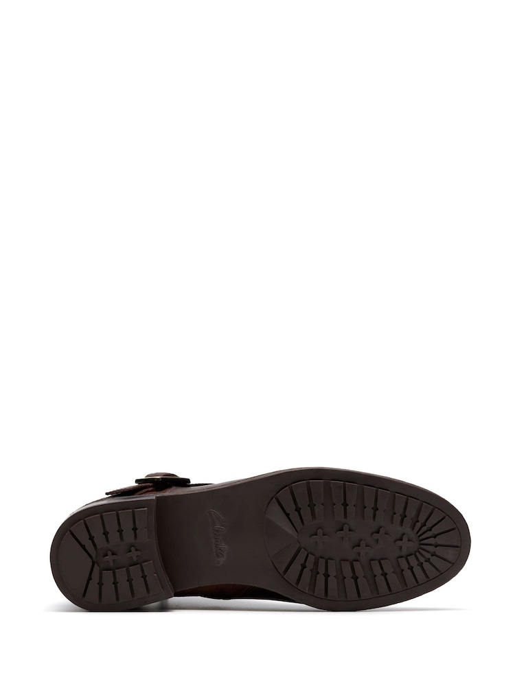 Clarks Brown Standard Fit (D) Leather Havisham Bay Boots - Image 6 of 6