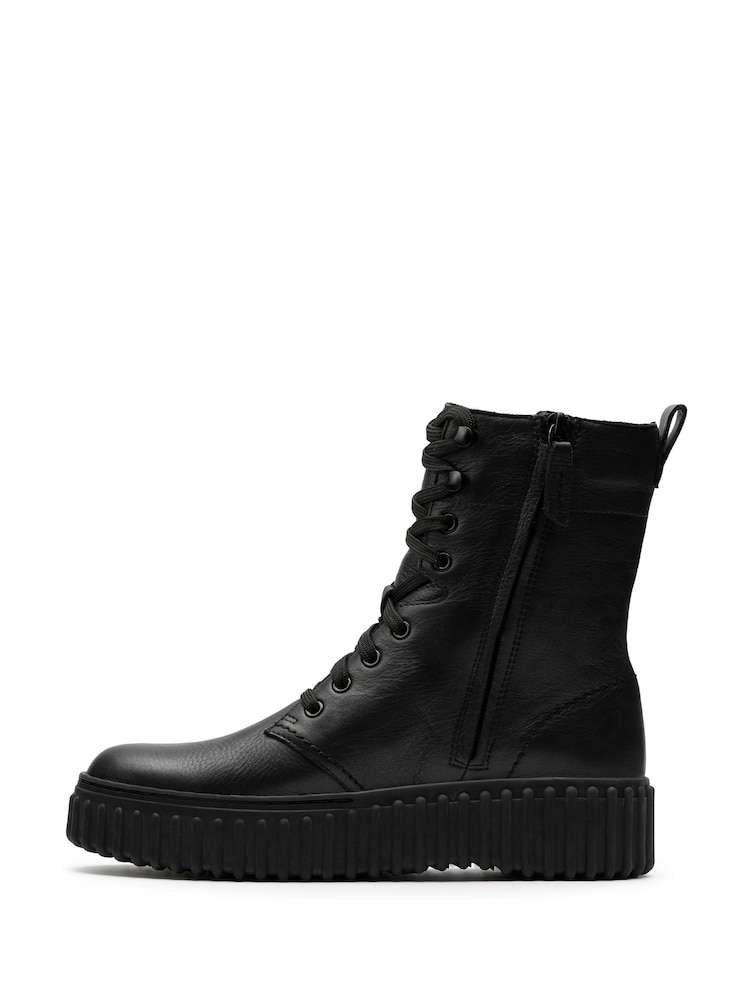 Clarks Black Leather Torhill Style Boots - Image 2 of 8