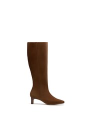 Clarks Brown Walnut Suede Edina Tall Boots - Image 1 of 6