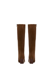 Clarks Brown Walnut Suede Edina Tall Boots - Image 4 of 6