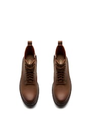 Clarks Brown Standard Fit (D) Leather Orinoco3 Style Boots - Image 4 of 6