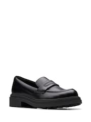 Clarks Black Standard Fit (F) Leather Orinoco3 Edge Shoes - Image 3 of 6