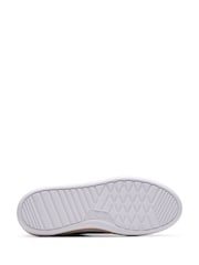 Clarks Silver Standard Fit (D) Combi Leather Hollyhock Zip Trainers - Image 6 of 6