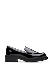 Clarks Black Patent Wide Fit (G) Orinoco3 Edge Shoes - Image 1 of 6