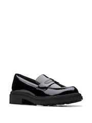 Clarks Black Patent Wide Fit (G) Orinoco3 Edge Shoes - Image 4 of 6
