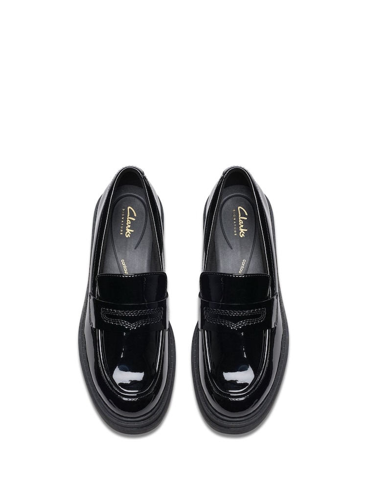 Clarks Black Patent Wide Fit (G) Orinoco3 Edge Shoes - Image 6 of 6
