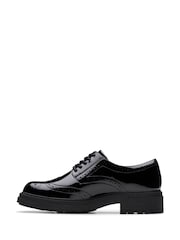 Clarks Black Patent Standard Fit (F) Leather Orinoco3 Derby Shoes - Image 2 of 6