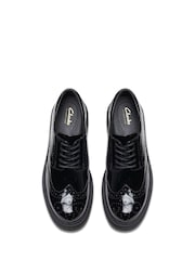 Clarks Black Patent Standard Fit (F) Leather Orinoco3 Derby Shoes - Image 4 of 6