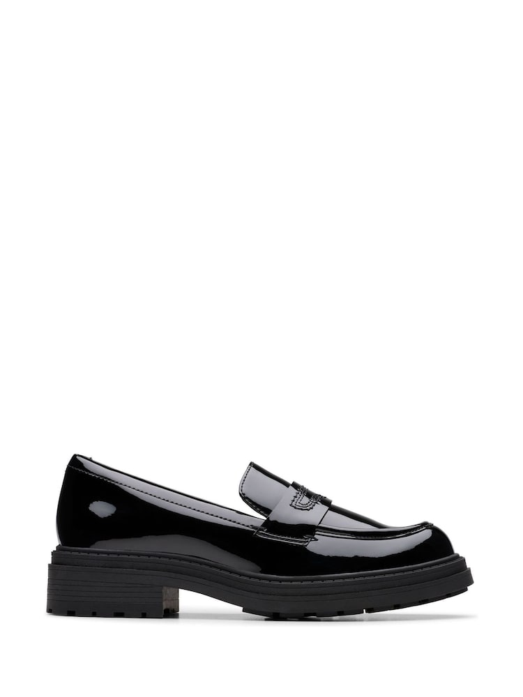 Clarks Black Patent Standard Fit (F) Orinoco3 Edge Shoes - Image 1 of 6