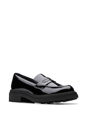 Clarks Black Patent Standard Fit (F) Orinoco3 Edge Shoes - Image 3 of 6