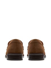 Clarks Brown Walnut Suede Hana Loafer Shoes - Image 5 of 6