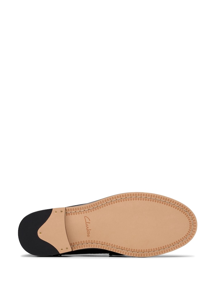 Clarks Black Leather Straven Edge Shoes - Image 7 of 7