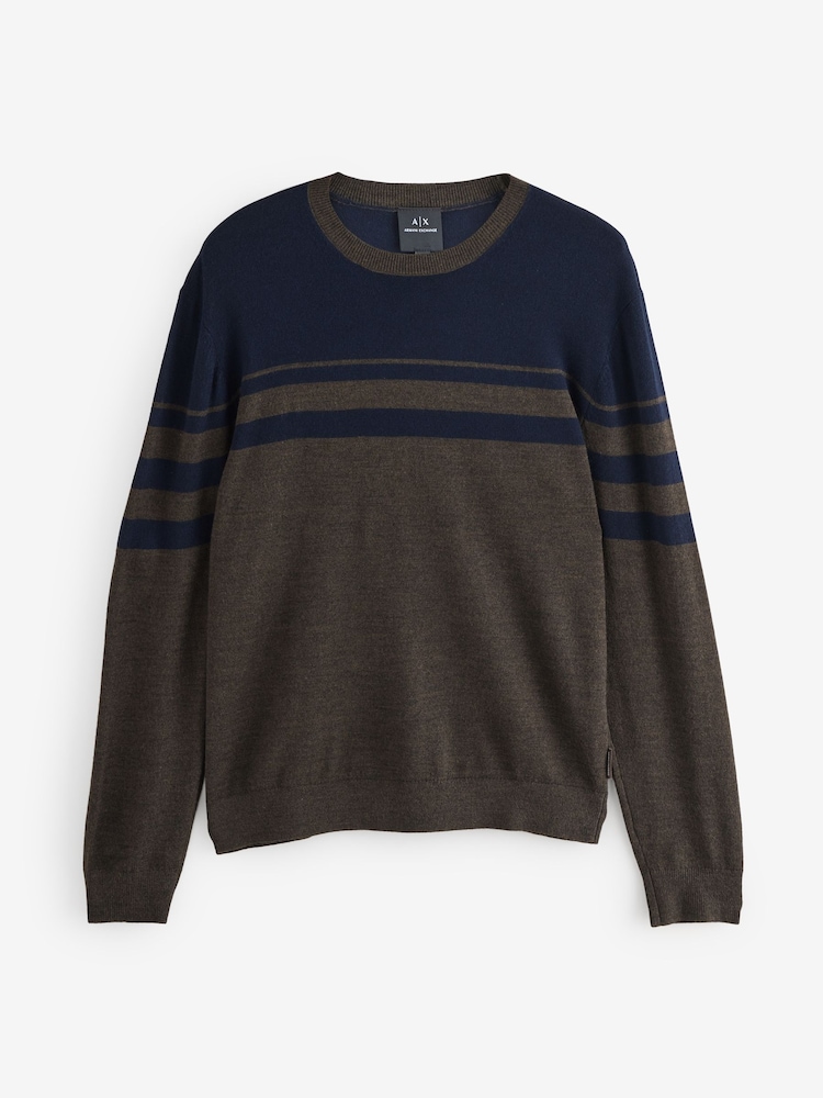 Armani Exchange Pullover mit Logo in normaler Passform - Bild 5 von 5