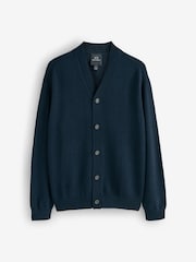 Armani Exchange Regular Fit Blue Logo Cardigan - Image 1 of 1