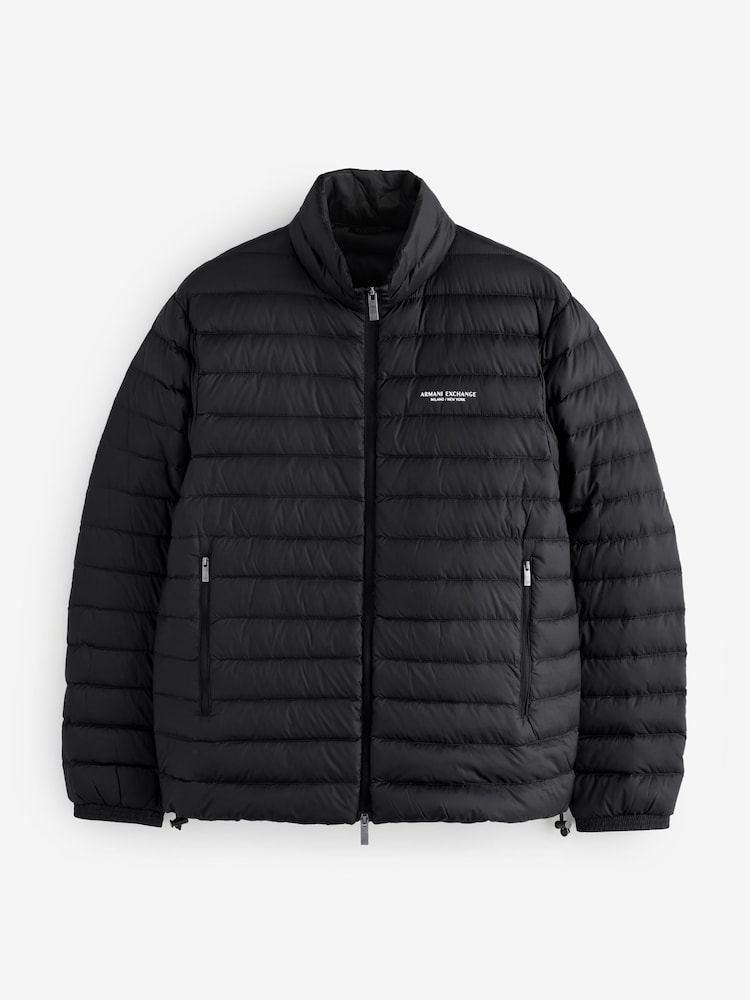 Armani Exchange Logo Padded Black Jacket - Image 5 of 5