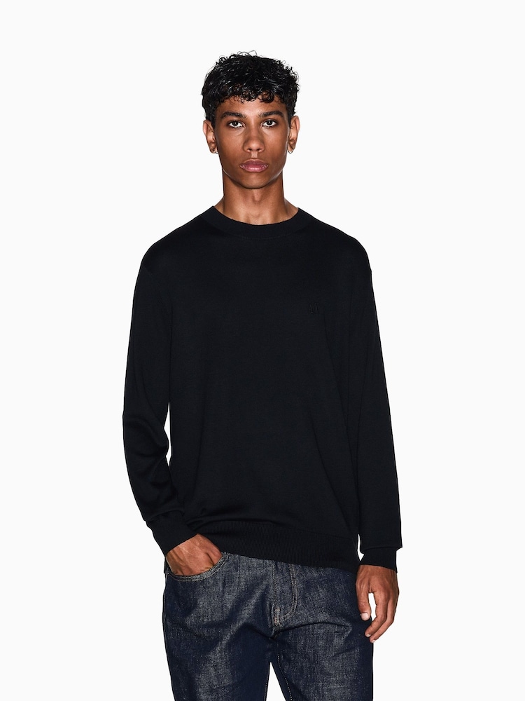 Negro - Armani Exchange Regular Fit Logo Jumper - Imagen 1 de 12