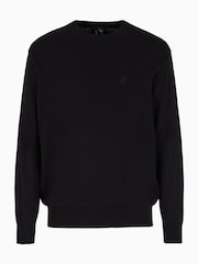 Negro - Armani Exchange Regular Fit Logo Jumper - Imagen 10 de 12