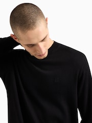 Negro - Armani Exchange Regular Fit Logo Jumper - Imagen 3 de 12
