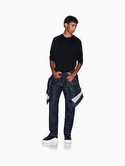 Negro - Armani Exchange Regular Fit Logo Jumper - Imagen 6 de 12