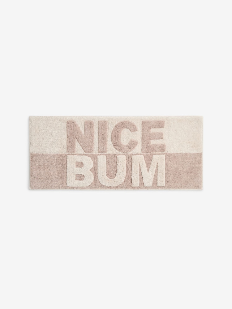 Slogan Nice Bum 100% Tapete de Algodão - Imagem 4 de 4