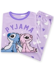 Character Purple Disney Lilo & Stitch Pyjamas - Image 5 of 8