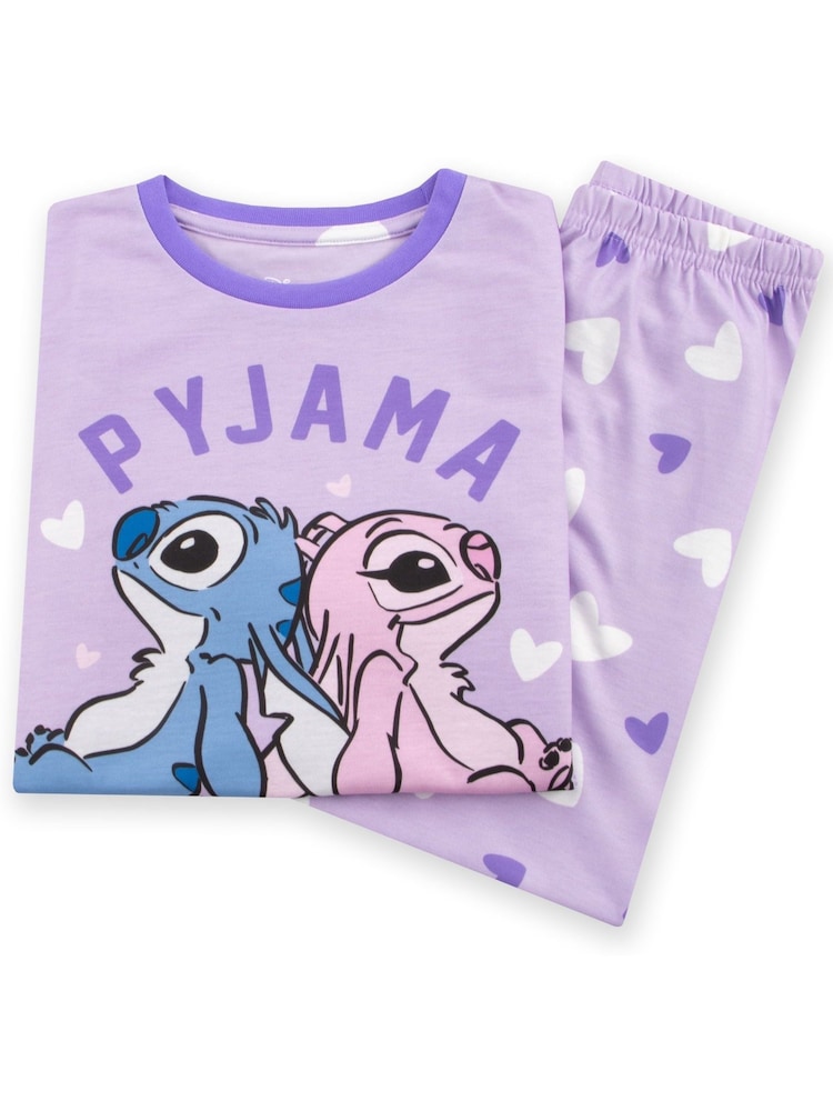 Character Purple Disney Lilo & Stitch Pyjamas - Image 5 of 8