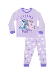 Character Purple Disney Lilo & Stitch Pyjamas - Image 1 of 9