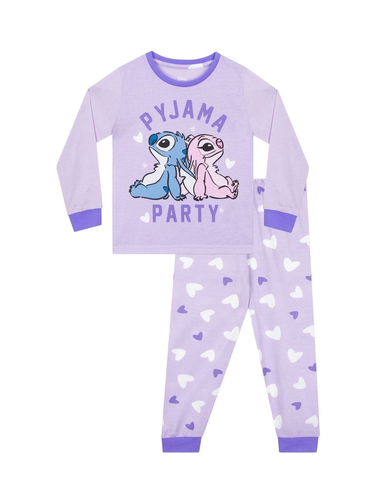 Character Purple Disney Lilo & Stitch Pyjamas - Image 1 of 9