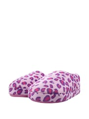 Harry Bear Pink Leopard Print Slippers - Image 3 of 5