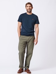 Синий - Aubin 100% Cotton T-Shirt - Изображение 3 из 6