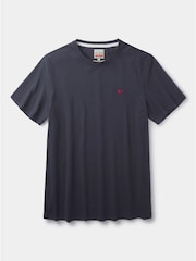 Синий - Aubin 100% Cotton T-Shirt - Изображение 5 из 6