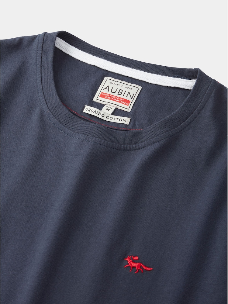Синий - Aubin 100% Cotton T-Shirt - Изображение 6 из 6
