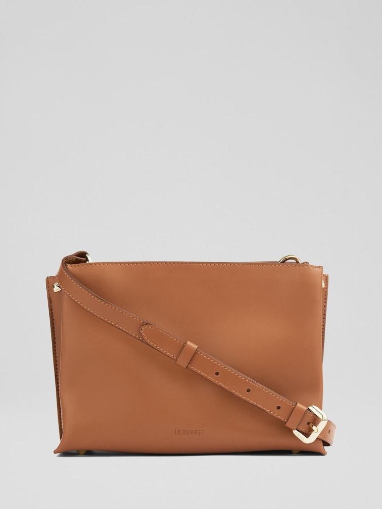 LK Bennett Evie Smooth Leather Structured Cross-Body - Bild 1 von 3