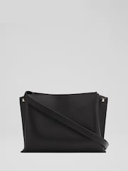 LK Bennett Black Evie Smooth Leather Structured Cross-Body - Image 2 of 3