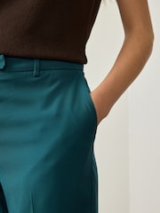 Teal Slim Tailored Trousers - Image 4 of 7