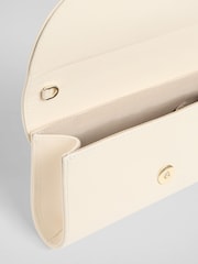 LK Bennett Florence Nappa Leather Curve Flap Clutch Bag - Bild 3 von 3