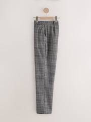رمادي - Check Sculpting Slim Leg Trousers - صورة 2 من 4