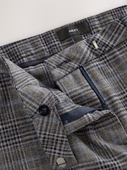 رمادي - Check Sculpting Slim Leg Trousers - صورة 4 من 4