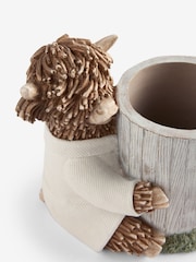 Grey Hamish the Highland Cow Spa Storage Jar - Image 3 of 4