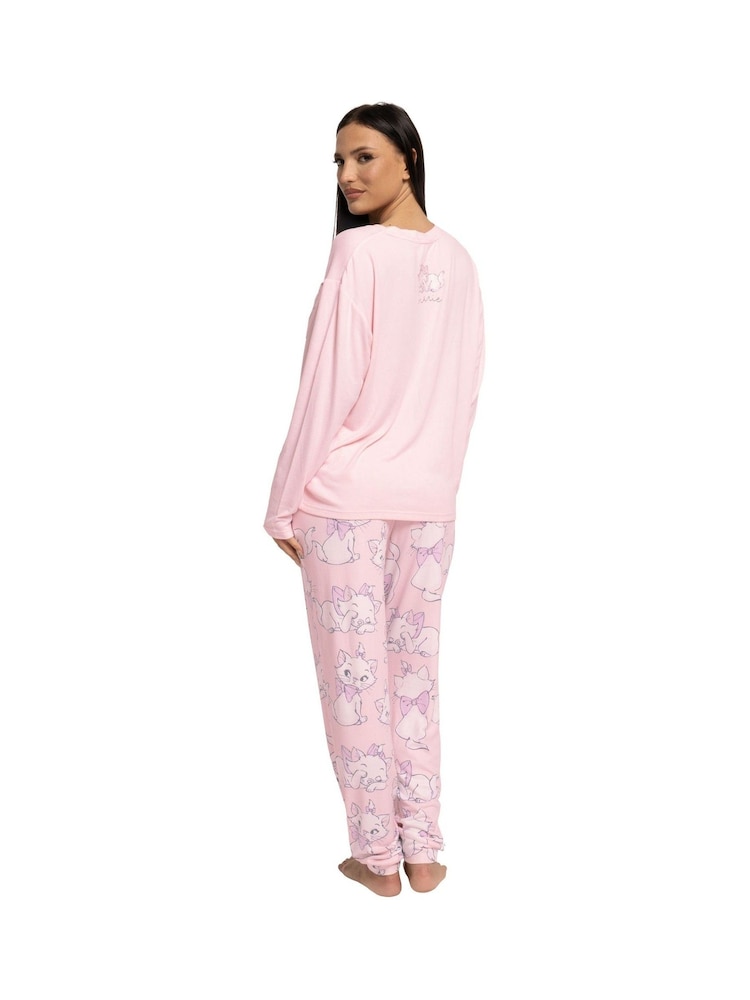 Character Pink Disney The Aristocats Long Sleeve Pyjamas Set - Image 4 of 11