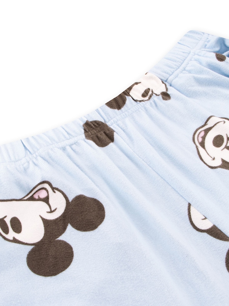 Character Blue Disney Mickey Mouse Long Sleeve Pyjamas Set - Image 3 of 3