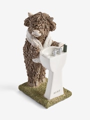 Natural Hamish the Highland Cow Bathroom Sink Ornament - Image 1 of 1