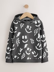 Schwarz/Weiß/Figur - Strick-Hoodie (3–16Jahre) - Bild 5 von 8