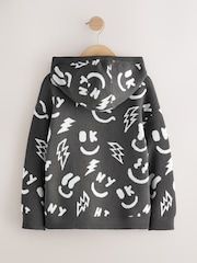 Schwarz/Weiß/Figur - Strick-Hoodie (3–16Jahre) - Bild 6 von 8