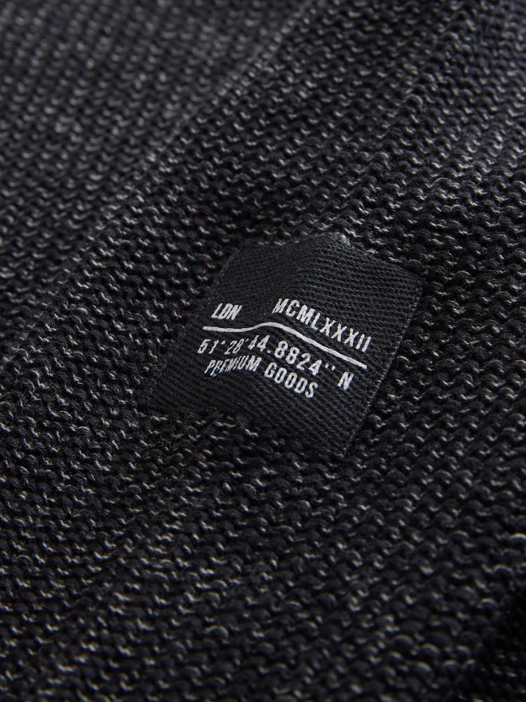 Black Utility Knitted Crew Neck Jumper (3-16yrs) - Image 8 of 8