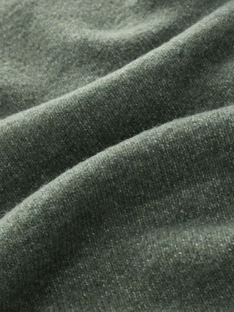 Green Knitted Zip Neck Jumper (3-16yrs) - Image 4 of 4