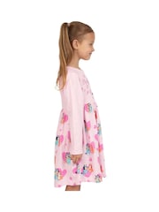 Character Pink Heart Bluey Long Sleeve 100% Cotton Dress - Image 10 of 10