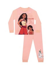 Character Pink Disney Moana 2 Long Sleeve Pyjamas - Image 1 of 11
