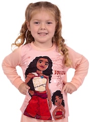 Character Pink Disney Moana 2 Long Sleeve Pyjamas - Image 11 of 11